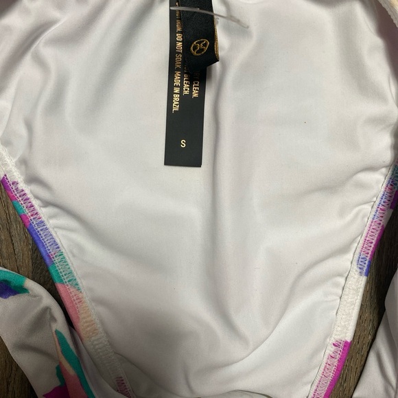 Vix Paula Hermanny Rafa Printed Low Rise Bikini Briefs size small - Picture 4 of 5